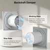 EINTTAX 4 Inch Bathroom Exhaust Fan, 130m³/h Quiet Ventilation Extractor