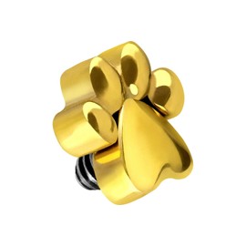 PIERCINGLINE Titanium Piercing Dermal Anchor Attachment Replacement | Paw | Choice of Colours, Titanium