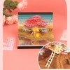 3D Memo Pad with Light Cute Sakura Tree House Decor