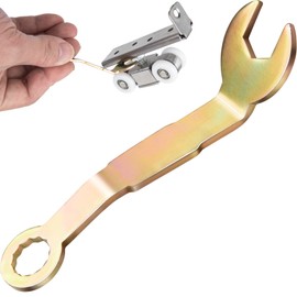 Alpinleux 3/8" Open Wrench, 5/16" Socket, Pivot Adjustment Wrench for Sliding & Closet Doors, Bi-Fold N7164, 1 Pcs