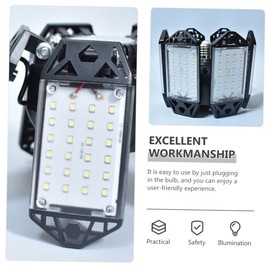 Tofficu 150W Garage Light with Socket Folding Awning Ceiling Light High Brightness for Garage