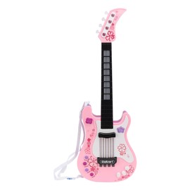 Children Simulation Electronic Guitar Multi Modes Smart Guitar Toy Plastic Kids Musical Instrument Pink