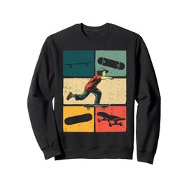 Cool Skateboard Art For Men Women Skateboarding Skateboarder Sweatshirt