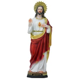Sacred Heart of Jesus 12 inch Tall Religious Figure Sagrado Corazon De Jesus Statue