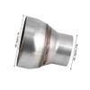 2.5 to 4in Stainless Steel Turbo Exhaust Reducer Adapter Universal