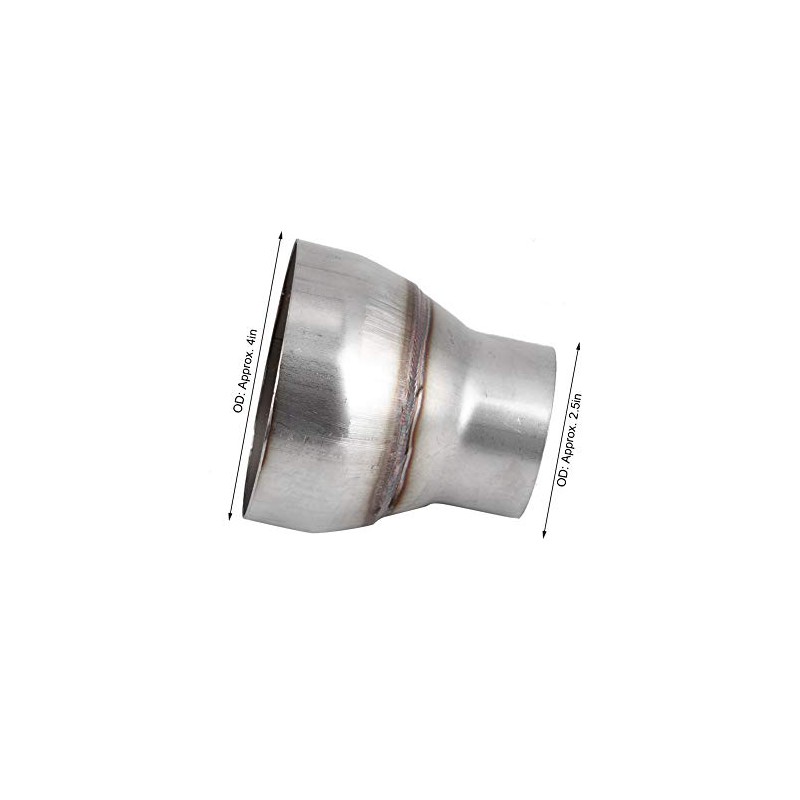 2.5 to 4in Stainless Steel Turbo Exhaust Reducer Adapter Universal