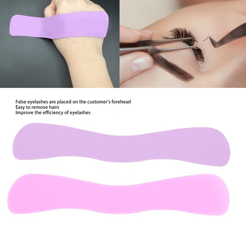 2Pcs Silicone False Eyelash Holder, Reusable Wave Shape Eyelash Extension
