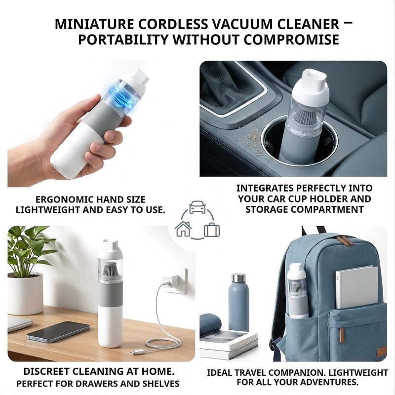 Handheld Car Vacuum Cleaner,Car Vacuum Portable,High Power Hand Held Vacuum,with