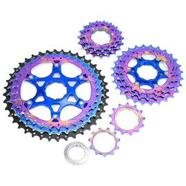 VG SPORTS 8/9/10/11/12 Speed Ultra-Light Bike Cassette for Mountain Bike 11-40T/11-42T/11-46T/11-50T/11-52T MTB Cassette Lightweight Aluminum Bracket Cassette