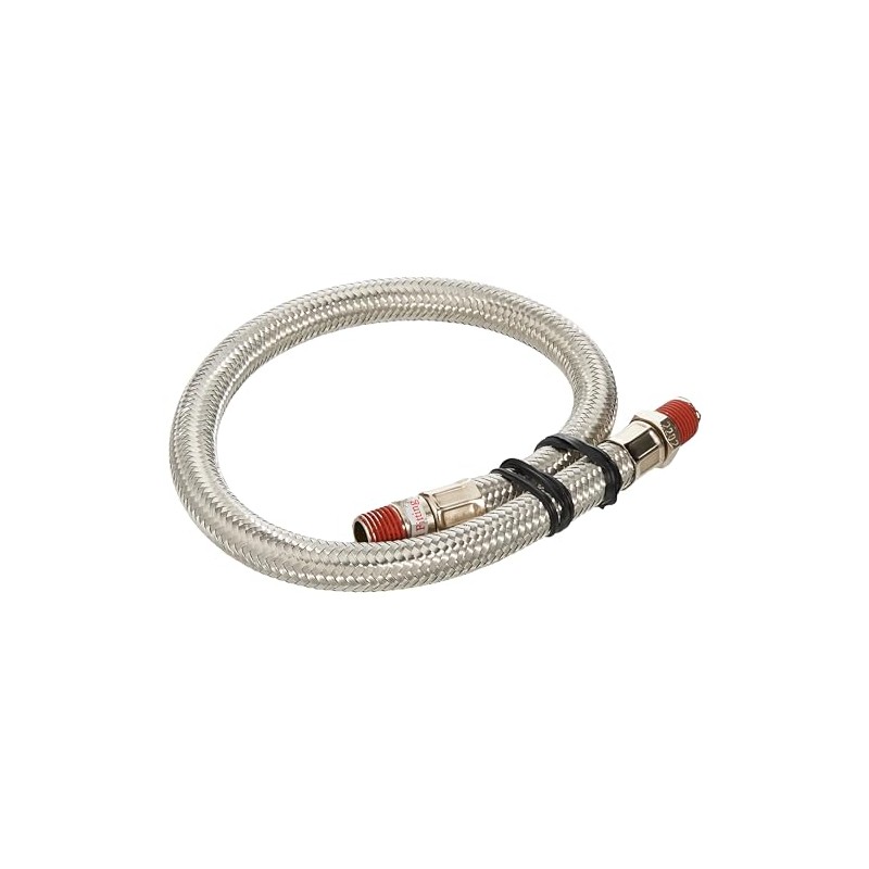 Viair 92804 18" Stainless Steel Braided Leader Hose without Check