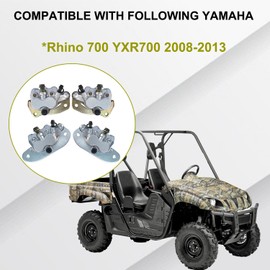 Vanlison Brake Calipers Front and Rear Set All Front Rear Left Right Calipers Compatible with Yamaha Rhino 700 YXR700 2008-2013 Part # 5B4-2580T-01-00 5B4-2580U-01-00 5B4-2580V-00-00 5B4-2580W-00-00