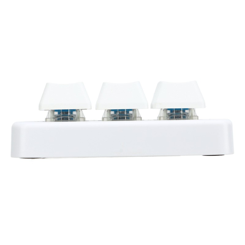 White Mini 3 Key Keypad ABS Bluetooth Receiver USB Comfortable