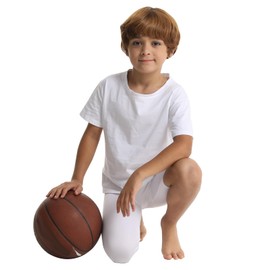 OEBLD Single Leg 3/4 Compression Tights, Unisex Sports Compression Pants, One Leg Basketball Leg Sleeves