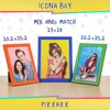 Icona Bay 13 x 18 Picture Frames, Coloured Solid Wood