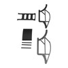 1/18 Carbon Fiber Frame Black Flexibility Carbon Fiber Chassis Kit