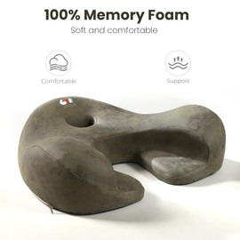 UTJZIB Meditation Cushion & Floor Pillow Seat - Ergonomic Comfortable Memory Foam Set Relieves Numbness Tailbone & Hip Pain from Long Sitting, idea for Reading, Yoga.