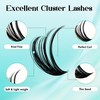 GEMERRY 280Pcs DIY Lash Extension Kit Lash Clusters Kit Cluster