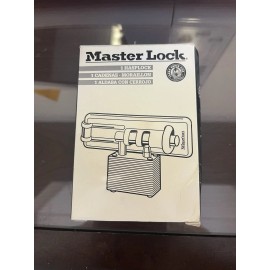 Master Lock Hasplock 475 Padlock Heavy Duty Bolt & Hasp New NOS 2523 Key Silver