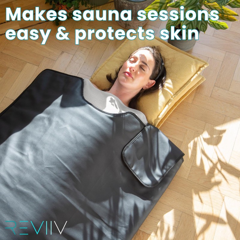 REVIIV Sauna Blanket Towel Insert - 2 Pack Light Grey