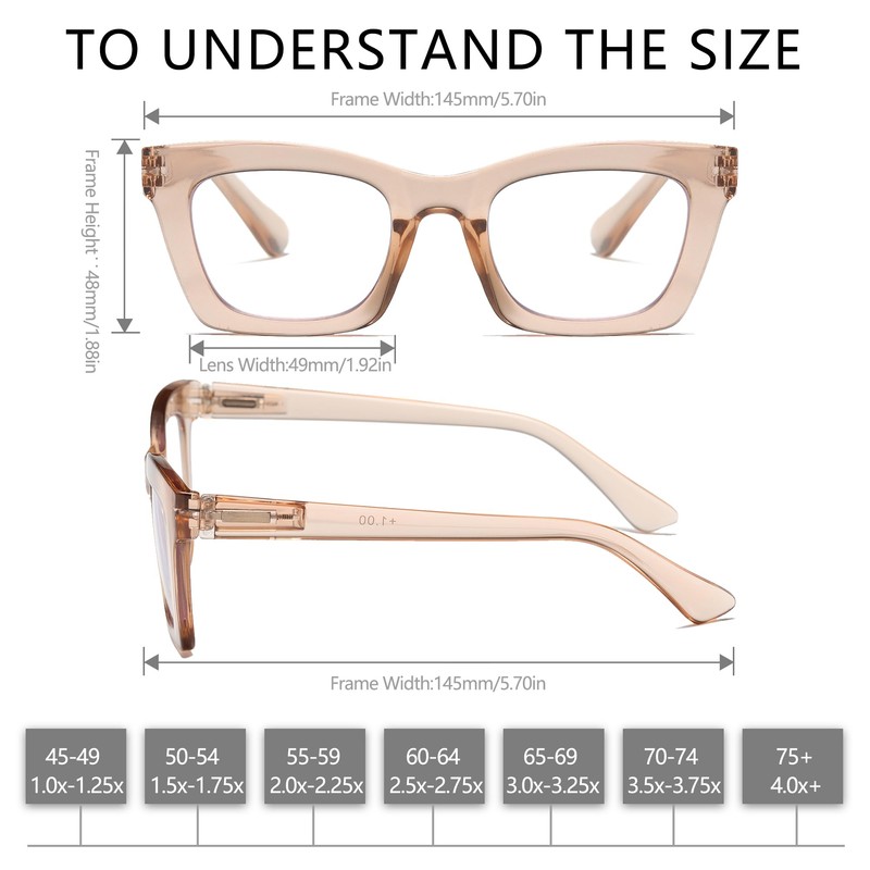 FSRTEP Oprah Style Readers for Women - 3 Pack Stylis