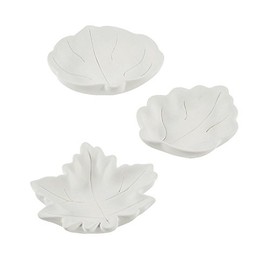 Do It Yourself Ceramic Leaf Shape Mini Bowls - Crafts for Kids and Fun Home Activities