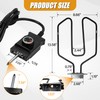 Upgrade 1650W Electric Smoker Heating Element with Adjustable Thermostat Controller,