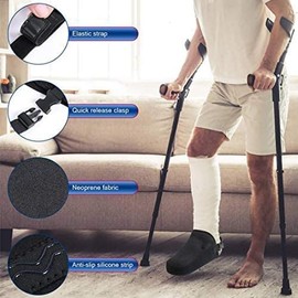 NICEYEA Cast Sock Toe Cover Adjustable Cast Protector Half Foot Walking Boot and Orthosis Splints Braces Shoe Breathable Plaster Cast Keep Toes Warm Clean