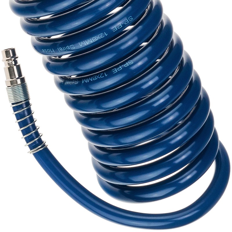 Compressed Air Hose SP-PE 5 m, Flexible Spiral Hose Diameter