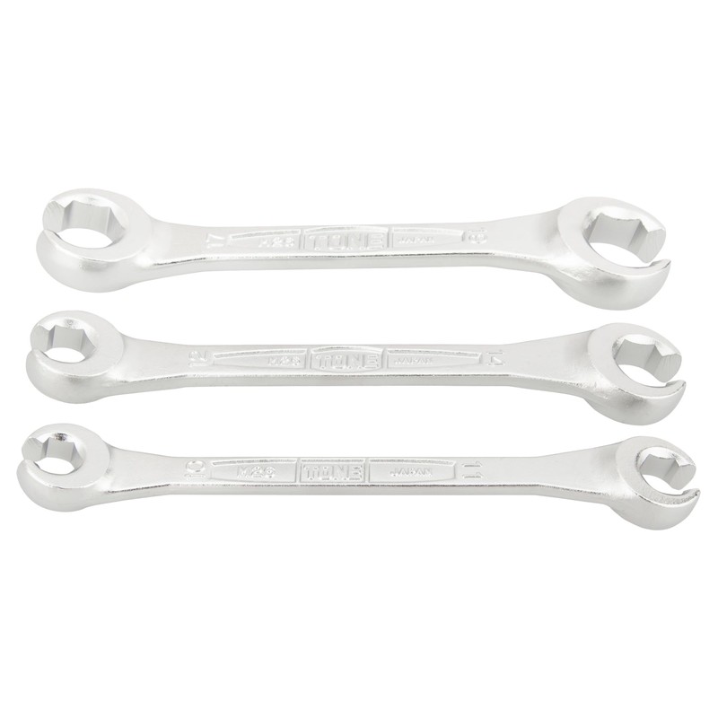 TONE Flare Nut Wrench Set M263, 3 Pieces