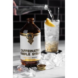 Portland Syrups - Simple Syrup - Drink Mix for Exceptional Cocktails, Mocktails, Coffee, Baking, and More (Caffeinated Simple Syrup)