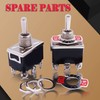 mxuteuk Momentary Toggle Switch 20A 125V DPDT 3 Position 6-Pin