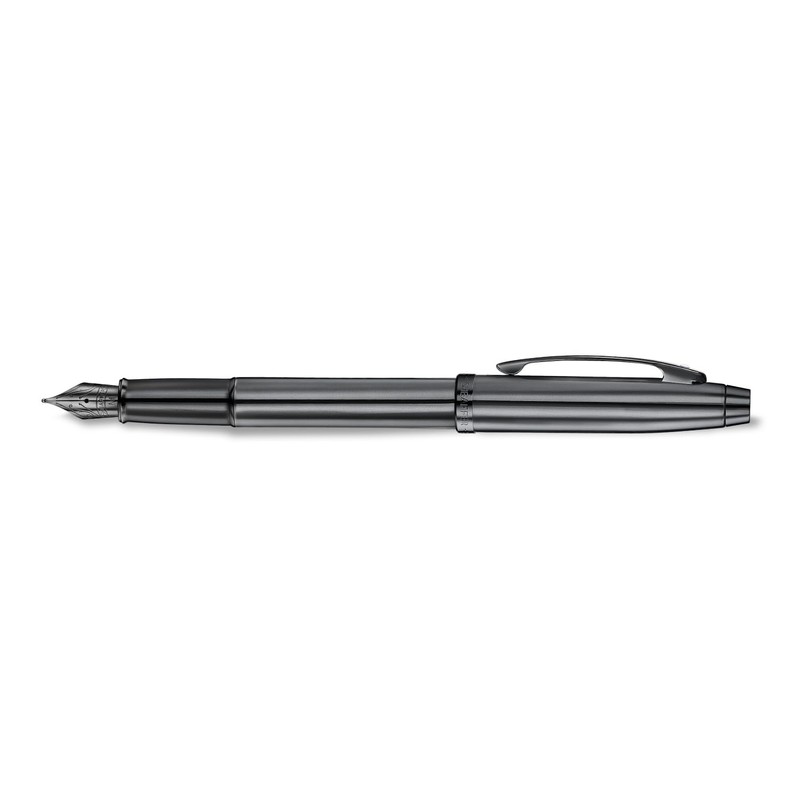 Sheaffer 100 Fountain Pen | E9375 Ionic Shiny Grey Gunmetal