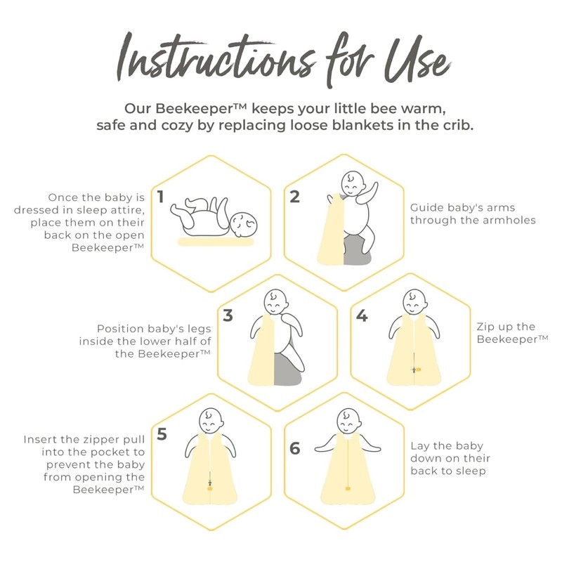 Burt's Bees Baby Beekeeper Wearable Blanket Winter, Organic Cotton Swaddle