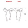 Fuqimanman2020 Retro Pearl Bow Earrings for Women Sweet Bow Knot