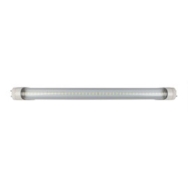 CLEANLIFE 15" Semi-Transparent InstantStart LED Light Tube, F14T8 Replacement, Type A (Ballast Compatible) + Type B (Ballast Bypass), 7W, 700lm, 100~277VAC, 6000K Daylight, G13 Rotating End Caps