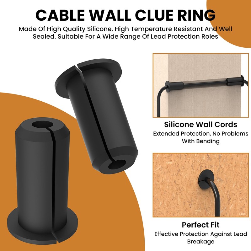 ZDRU 2pcs in Wall Pass Through Cable Routing Kit Compatible