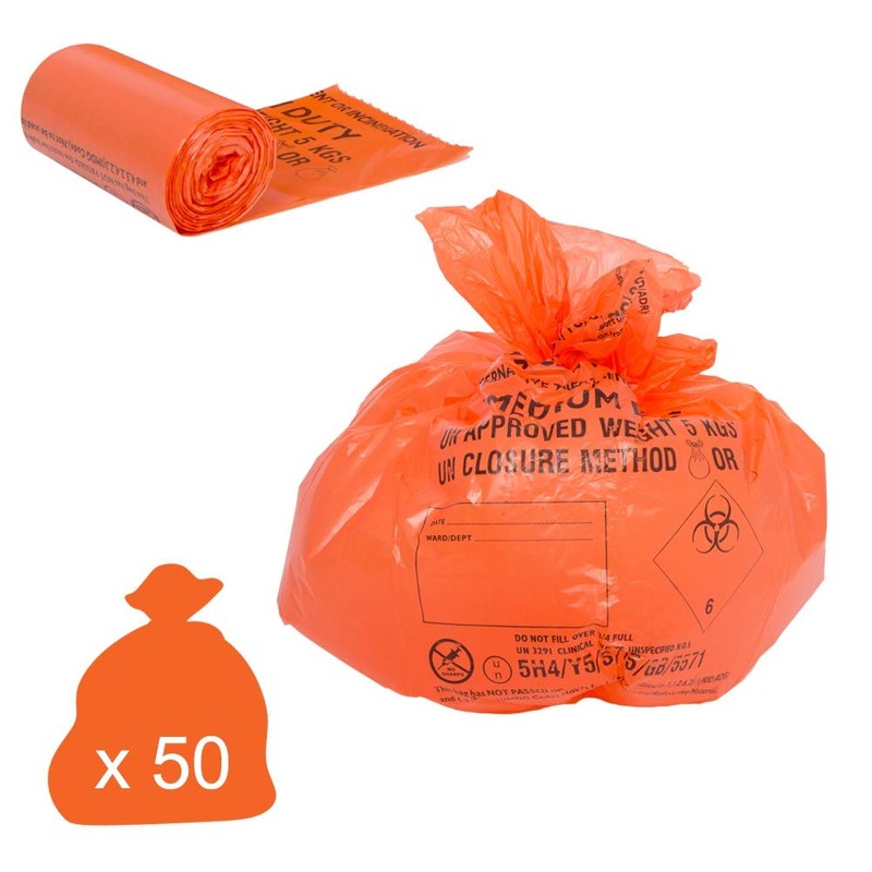 Hanfare Clinical Waste Bags - Medium Duty 20 Litre/5 kg