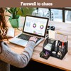 MumdoYAL Desk Organiser, Mesh Metal Office Organiser with Drawer and