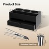 NIUBEE Acrylic Hair Tool Organizer with Drawer, Hair Dryer Holder