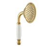 Winskybath Big Size 108MM Gold Brass Shower Head Traditional Victorian