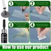 Windshield Crack Repair Kit, for Bulls-Eyes, Half-Cobweb,Moon, Star and Long