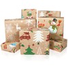 DPKOW Christmas Wrapping Paper, 12 Nutcracker Gift Wrapping Paper Sheets