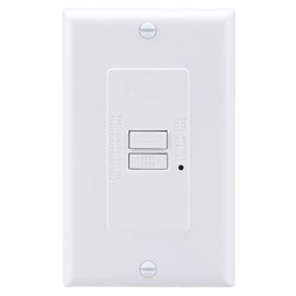 Baomain 20 Amp Blank Face GFCI with Wallplate, 20A 125V AC 60Hz, Self-Test Indoor Receptacle with Indicator Light, UL&CUL Listed 1pcs