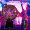 Theefun Blue Plasma Ball: 8 Inch Plasma Globe Touch &