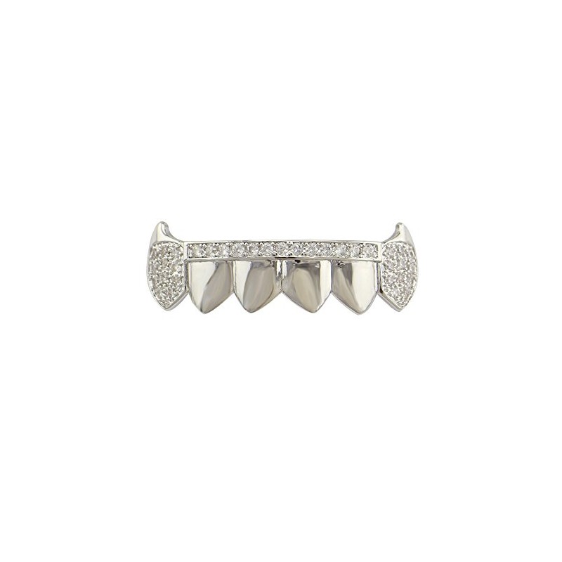 Psivika Diamond Grills Gold Plated Shiny Hip Hop Teeth Grillz