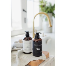 Sand + Fog French Lavender - Scented Liquid Hand Soap - Moisturizing Hand Soap - Made with Aloe - Paraben Free - 20 oz