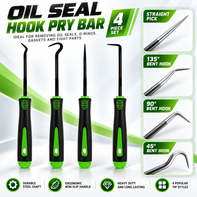 Automotive Pick and Hook Tool Set for O-Ring, Seal and