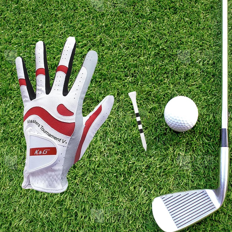 karamagic Golf Gloves, Men's, Left Hand, Fiber, PU Fit, Clip,
