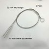 2 Pcs Cleaning Brush Bristle Tip 3/8” by 32” Inch