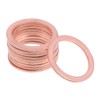sourcing map 10Pcs 20mm x 26mm x 1.5mm Copper Flat